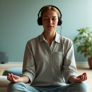 Guided meditation for digital wellness